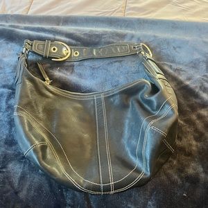 Coach Hobo Bag with silver buckle strap
